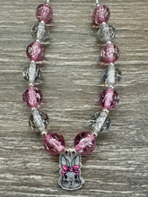 Load image into Gallery viewer, Spring- bow bunny pendant