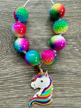 Load image into Gallery viewer, Throwback Thursday- rainbow unicorn pendant
