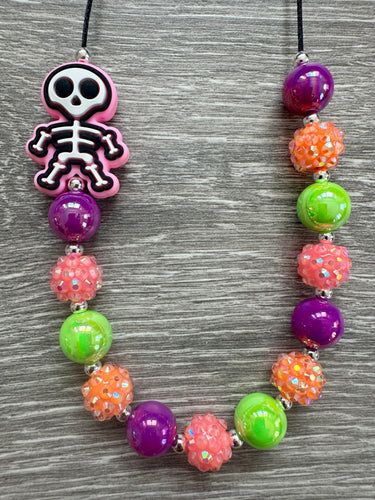 Halloween- neon skeleton statement