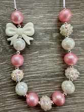 Load image into Gallery viewer, Valentine’s Day- bow statement necklace