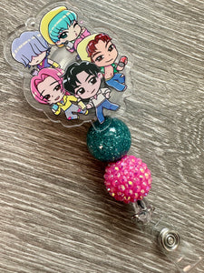 K-Pop Demon Hunters- badge reel and lanyard