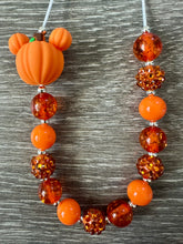 Load image into Gallery viewer, Halloween- Mickey Head Pumpkin statement necklace