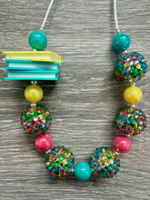 Load image into Gallery viewer, Read- book stack statement necklace