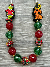 Load image into Gallery viewer, Christmas Characters- Grinch &amp; Max statement necklace