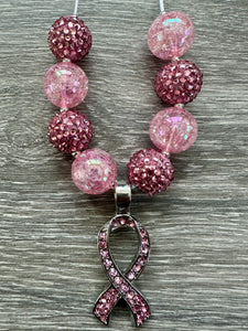 Pink Ribbon- pendant