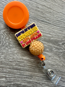Fall Food- lanyard and badge reels