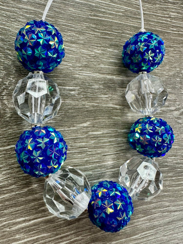Blue snowflake rhinestone