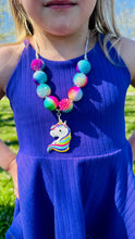 Load image into Gallery viewer, Throwback Thursday- rainbow unicorn pendant