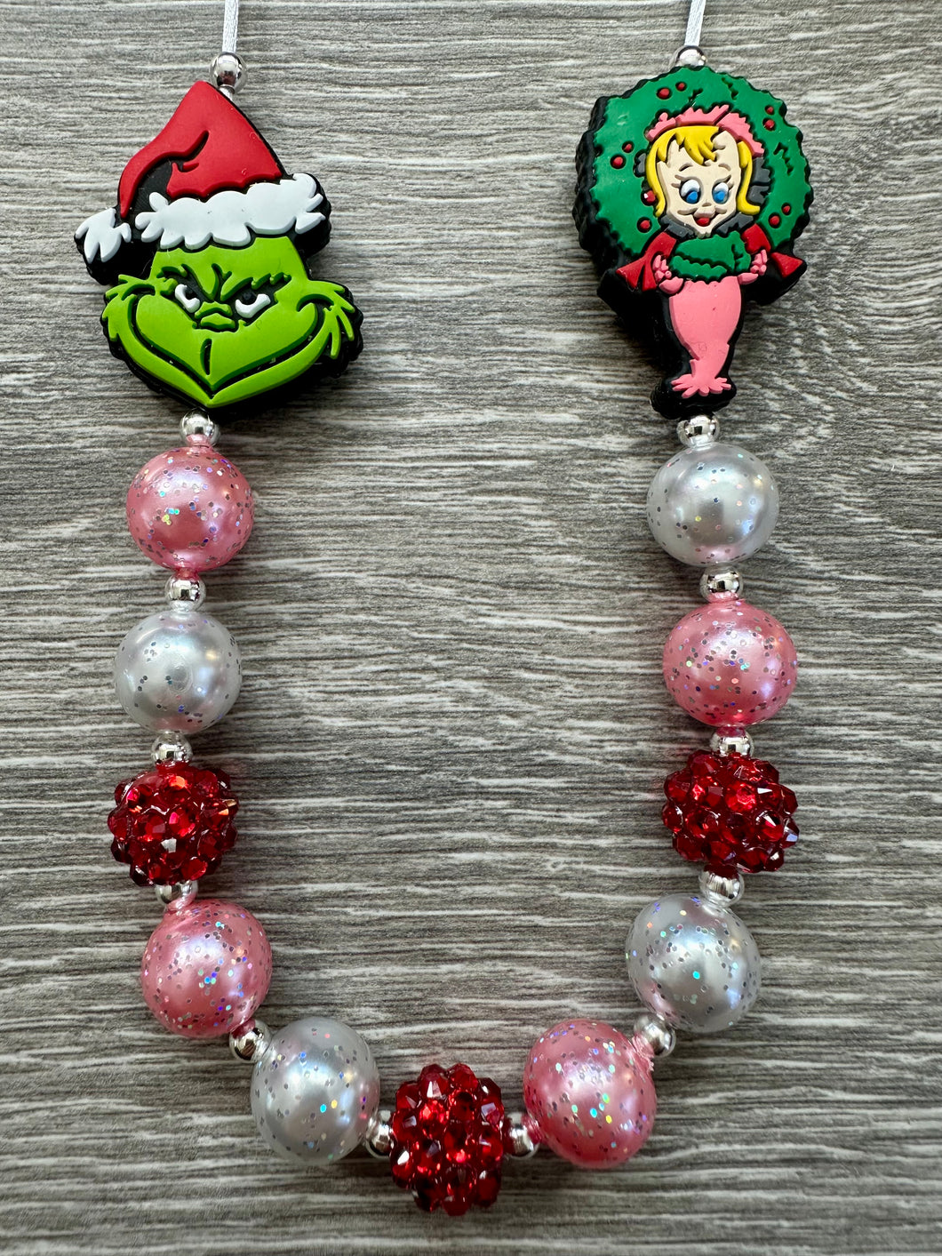 Christmas Characters- Grinch & Cindy Lou statement