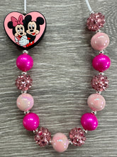 Load image into Gallery viewer, Valentine’s Day- Mickey &amp; Minnie statement necklace