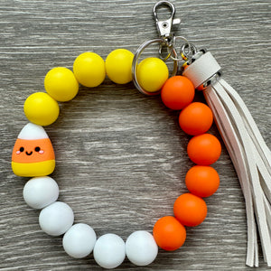Fall Food- wristlet keychains
