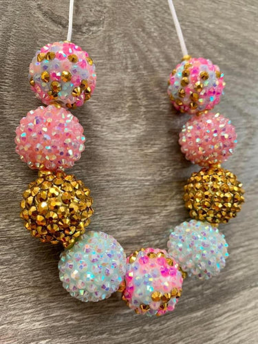 Princess- Gold confetti rhinestone