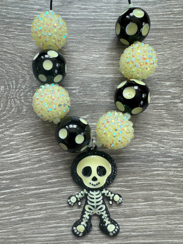 Glow in the Dark- skeleton pendant