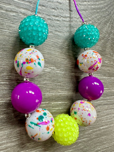 Splatter with tie-dye cord