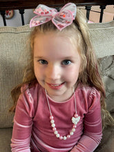 Load image into Gallery viewer, Valentine’s Day- bow statement necklace