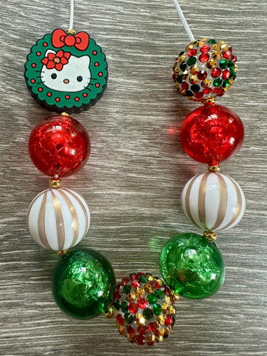 Christmas Characters- Hello Kitty statement necklace