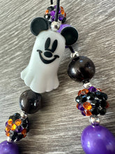 Load image into Gallery viewer, Halloween- ghost Mickey statement necklace