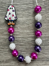 Load image into Gallery viewer, Halloween- Lizzy McGuire ghost statement necklace