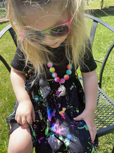 Throwback Thursday- rainbow unicorn pendant