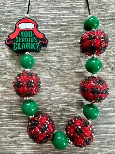 Christmas Characters- Serious Clark statement necklace