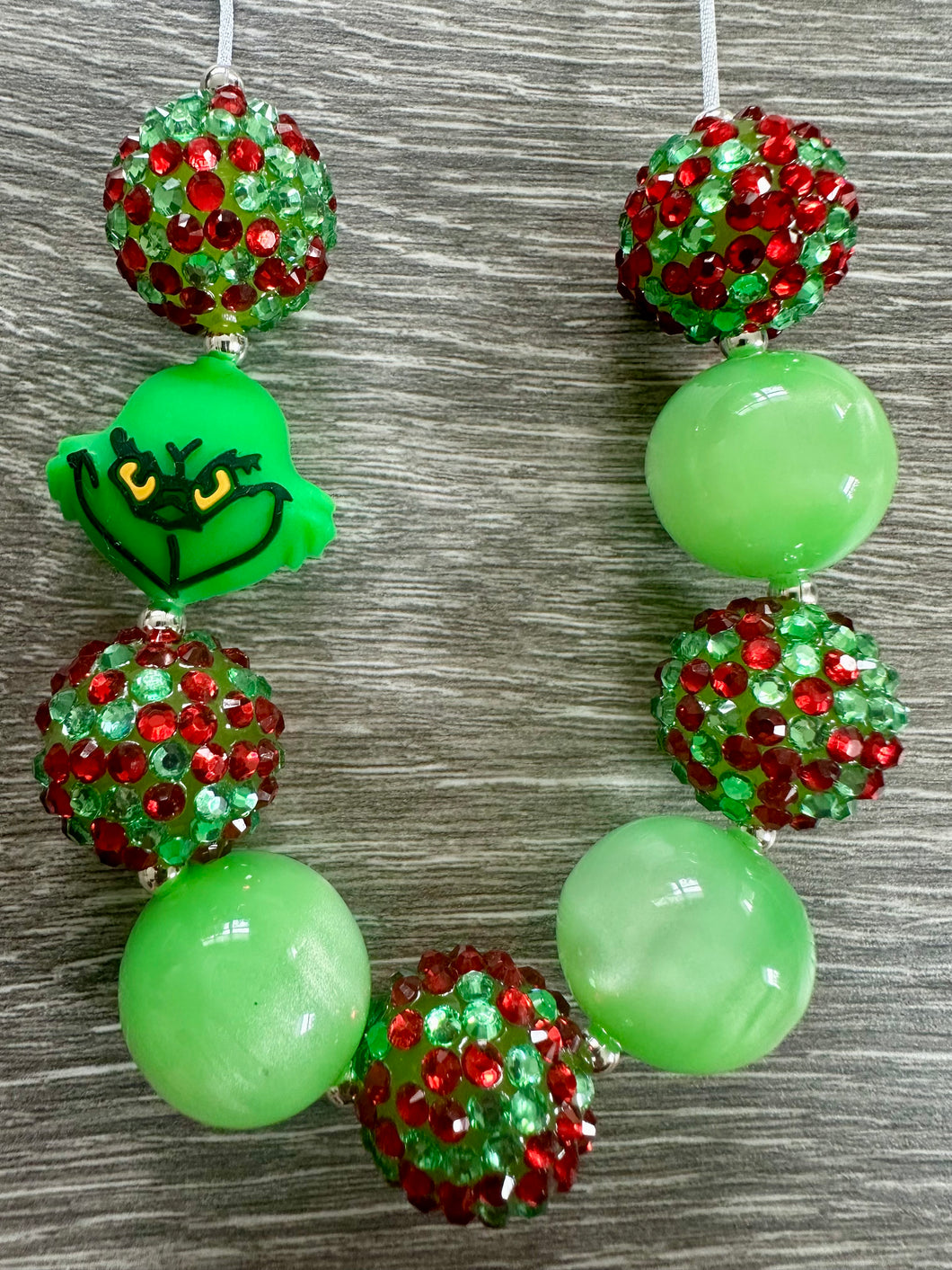 Christmas Characters- Grinch statement necklace