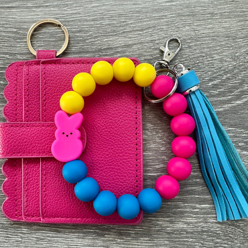 Peeps- wristlet keychains