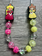 Load image into Gallery viewer, Coming to Theaters- Princess Peach &amp; Daisy statement necklace