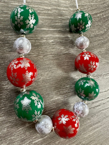 Holiday- snowflake print 11 bead