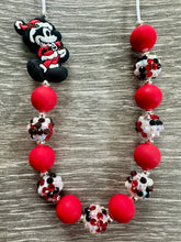 Load image into Gallery viewer, Christmas Characters- Santa Mickey statement necklace
