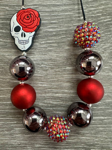 Anti-Valentine’s Day- rose skull statement