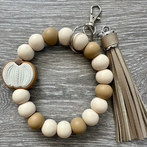 Fall Food- wristlet keychains