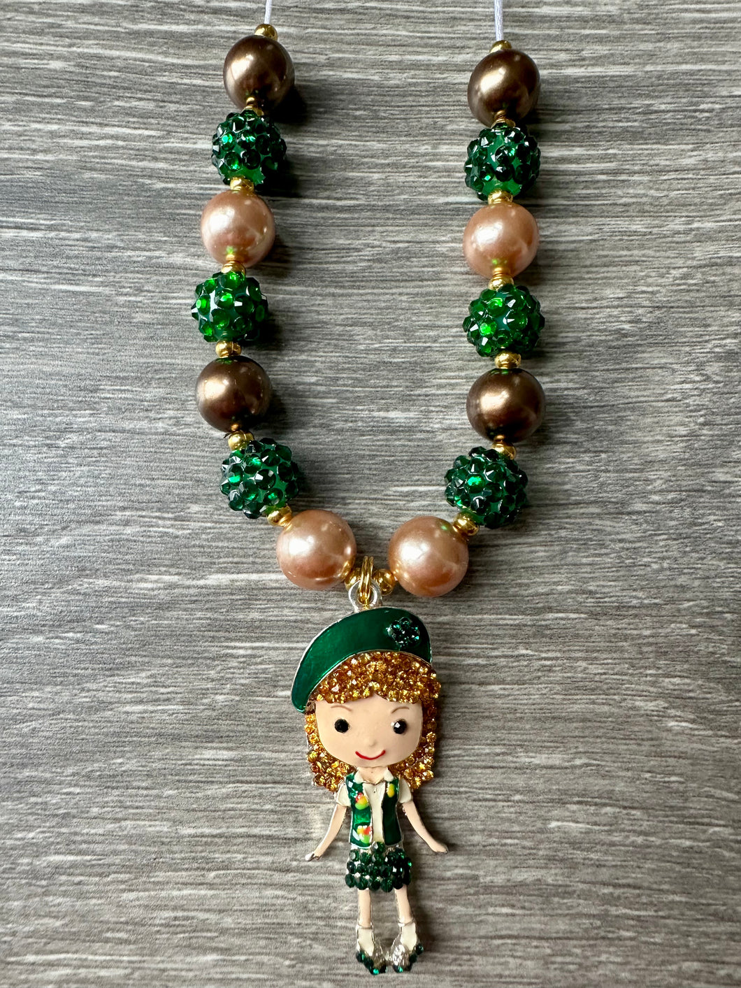 Girl Scouts- girl pendant