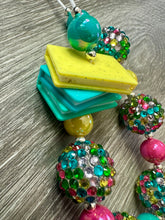 Load image into Gallery viewer, Read- book stack statement necklace