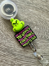 Load image into Gallery viewer, Christmas Characters- retractable badge reels