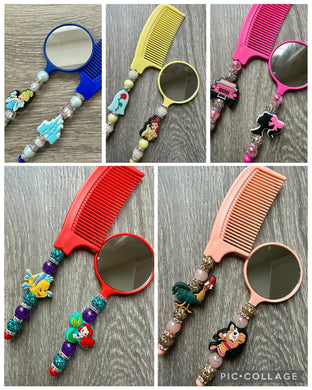 Stocking Stuffers- comb and mirror set