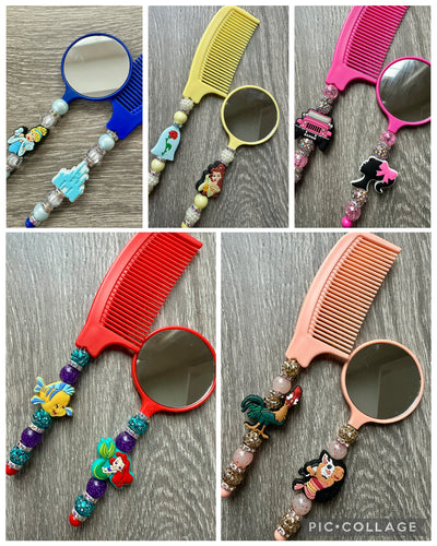 Stocking Stuffers- comb and mirror set