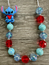 Load image into Gallery viewer, Valentine’s Day- Stitch statement necklace