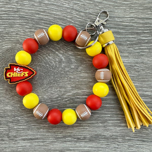 Chiefs wristlet keychain