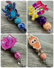 Load image into Gallery viewer, Character retractable badge reels