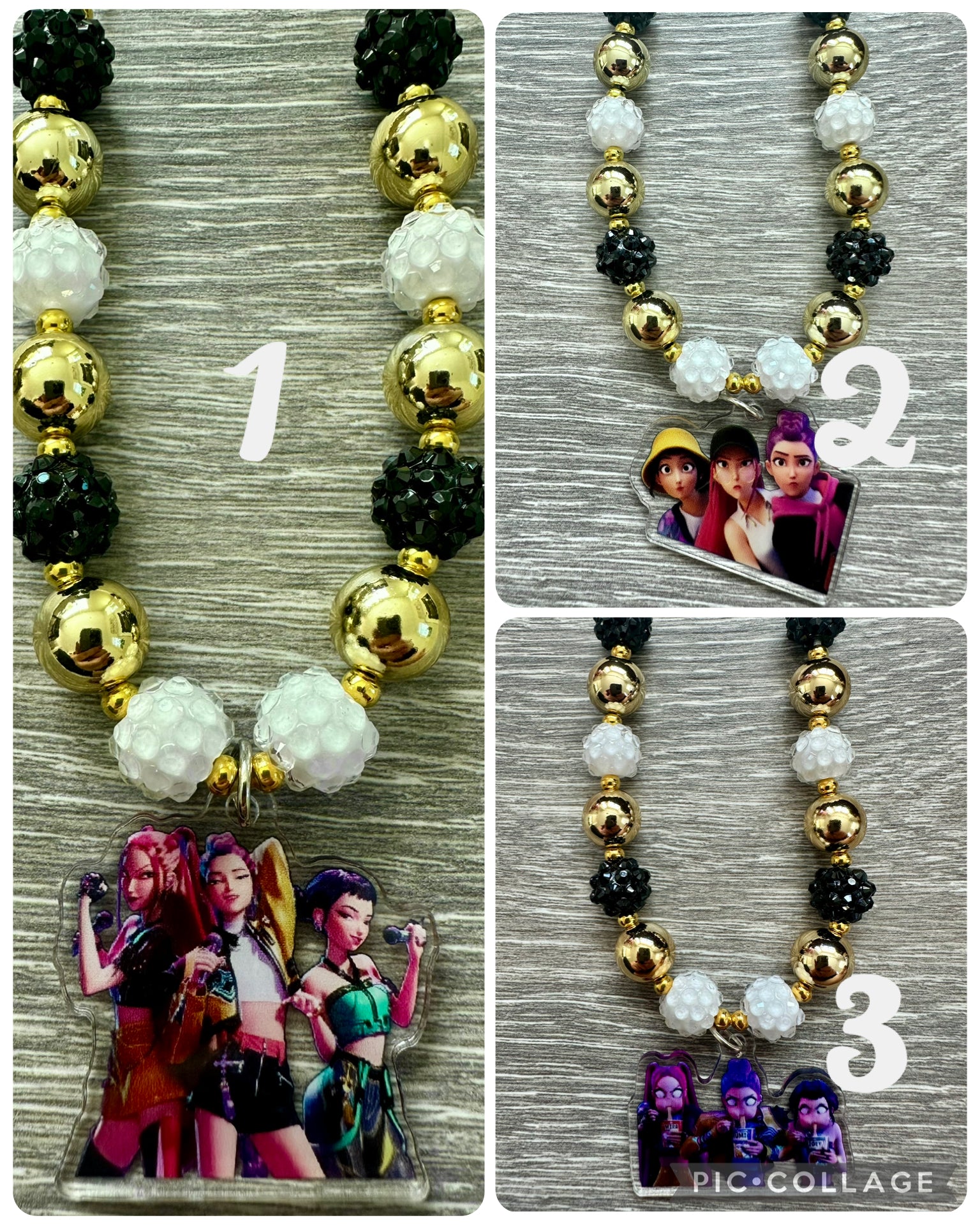 Collier Pendentif Cœur K-Pop Demon Hunters - Alliage, Chaîne Réglable, Accessoire Fan Pour Femmes Et Filles