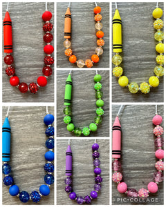 School- crayon statement