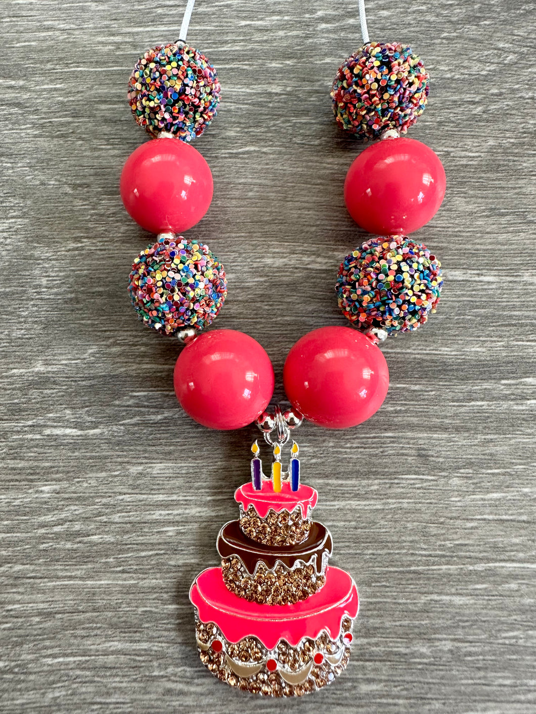 Party- birthday cake pendant