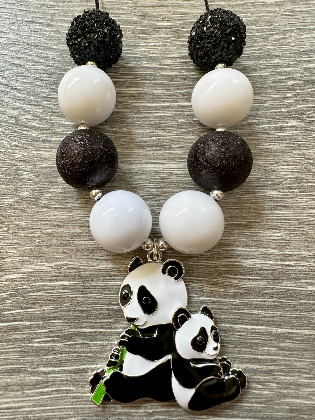 Paws & Claws- panda pendant