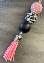Load image into Gallery viewer, Farm- cow pink tassel