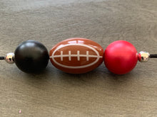 Load image into Gallery viewer, Super Bowl- Single Bead football (choose your colors)