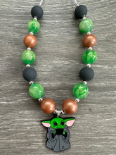 Load image into Gallery viewer, Friends- Baby Yoda skinny pendant