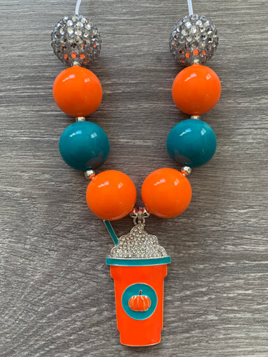 Fall- pumpkin spice latte pendant