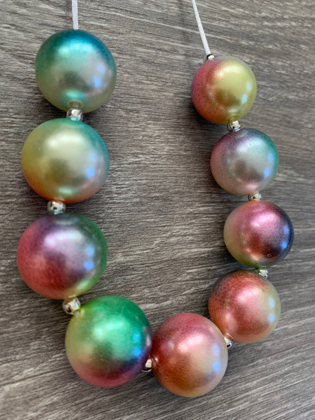 Peace, Love & LPD- rainbow pearl ombré solid