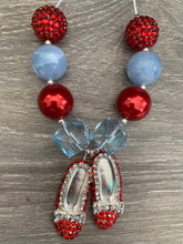 Load image into Gallery viewer, Wizard of Oz- ruby slippers pendant