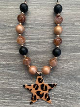 Load image into Gallery viewer, leopard star pendant
